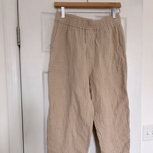 Madewell Breezewoven Pull-on High-rise Straight Pants Size Medium